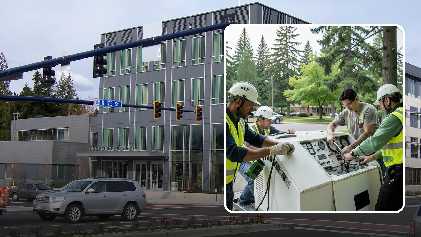Generator Maintenance in Shoreline, King County, WA - Preventive service and load testing for standby generators at critical public facilities.