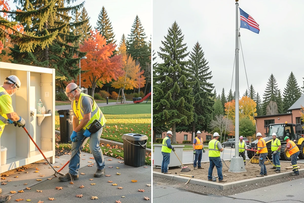 Goal & Equipment Installation in Anacortes, Skagit County, WA - Confirm equipment, quantities, and anchoring requirements with staff
