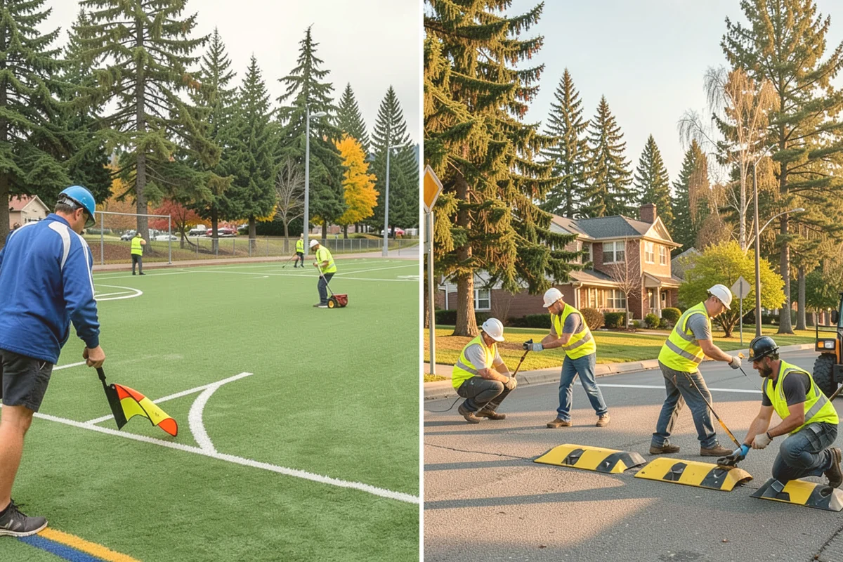Goal & Equipment Installation in Fife, Pierce County, WA - Confirm equipment, quantities, and anchoring requirements with staff