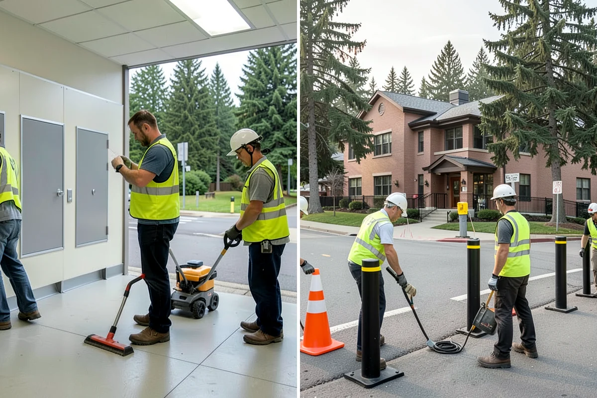 Goal & Equipment Installation in Snoqualmie, King County, WA - Confirm equipment, quantities, and anchoring requirements with staff