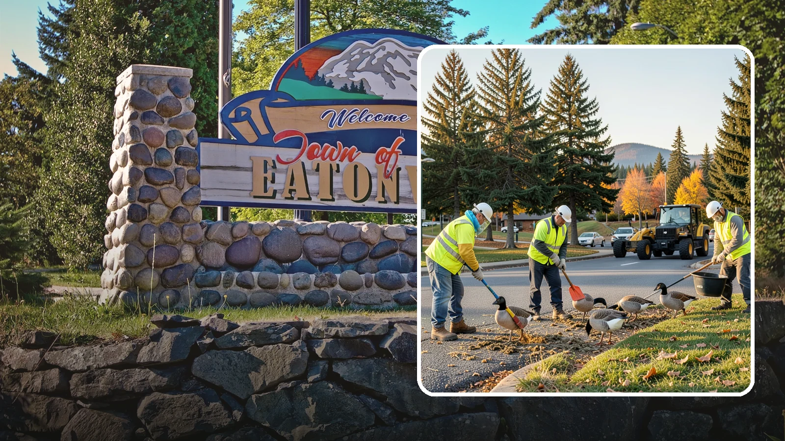 Goose Management in Eatonville, Pierce County, WA - Canada goose management that reduces flock pressure and droppings at public parks and waterfronts.