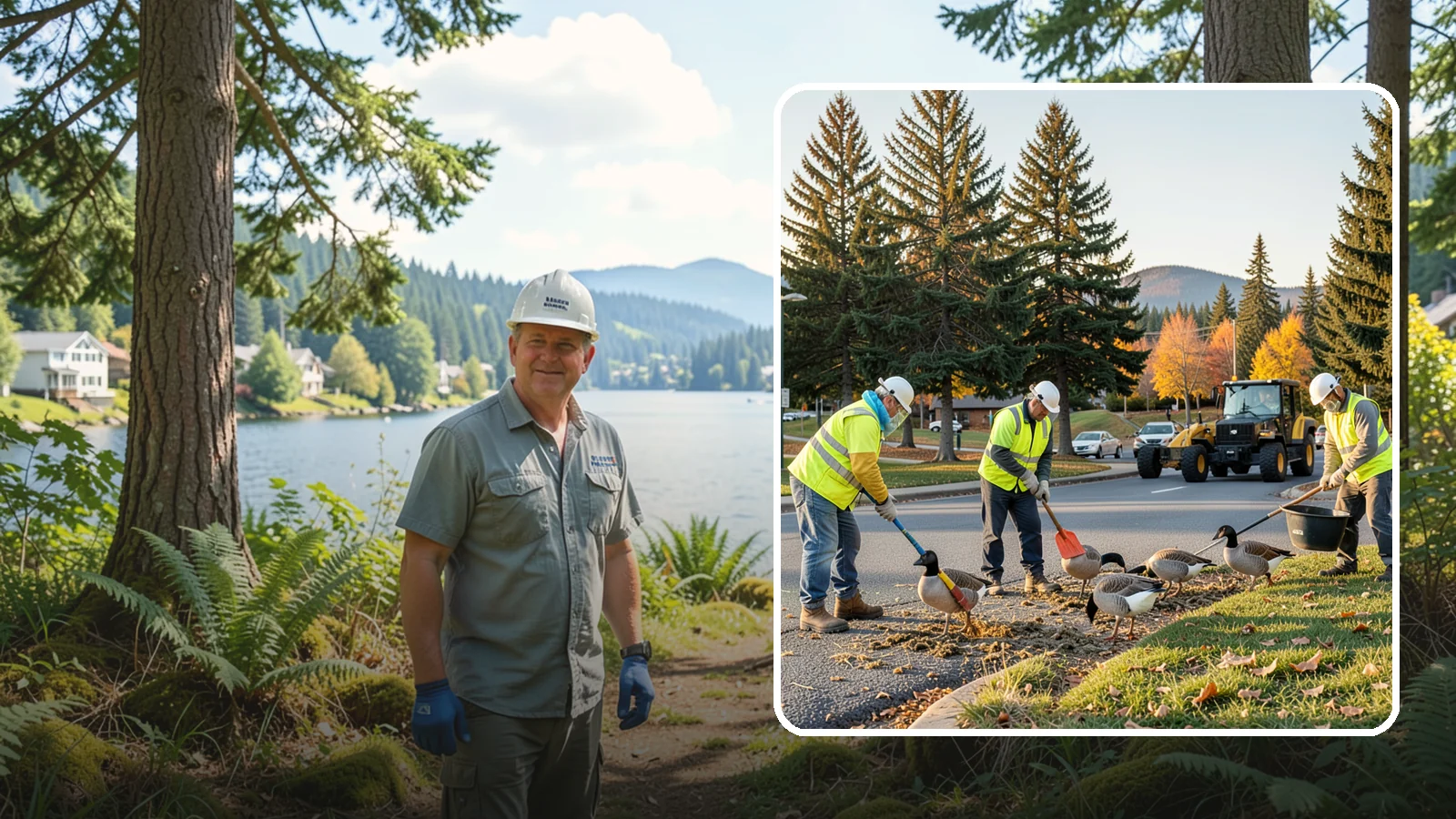 Goose Management in Milton, King County, WA - Canada goose management that reduces flock pressure and droppings at public parks and waterfronts.