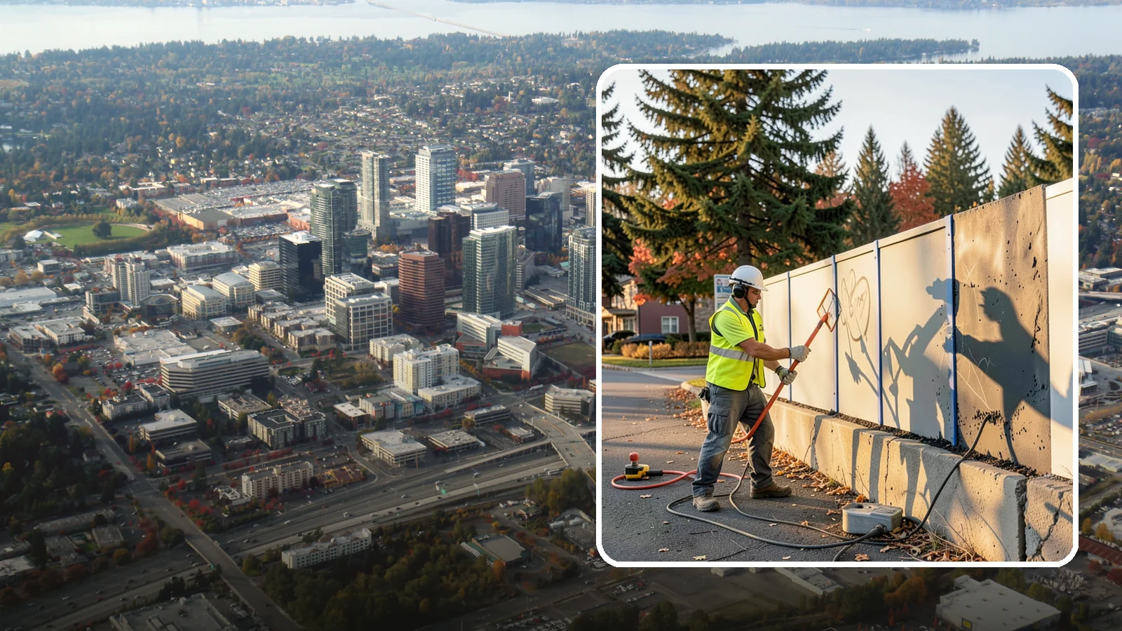 Graffiti Abatement in Bellevue, King County, WA - Program-based removal of graffiti from public infrastructure under a defined municipal response standard.