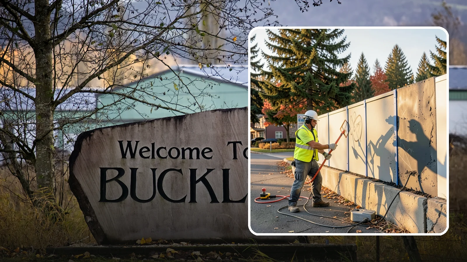 Graffiti Abatement in Buckley, Pierce County, WA - Program-based removal of graffiti from public infrastructure under a defined municipal response standard.
