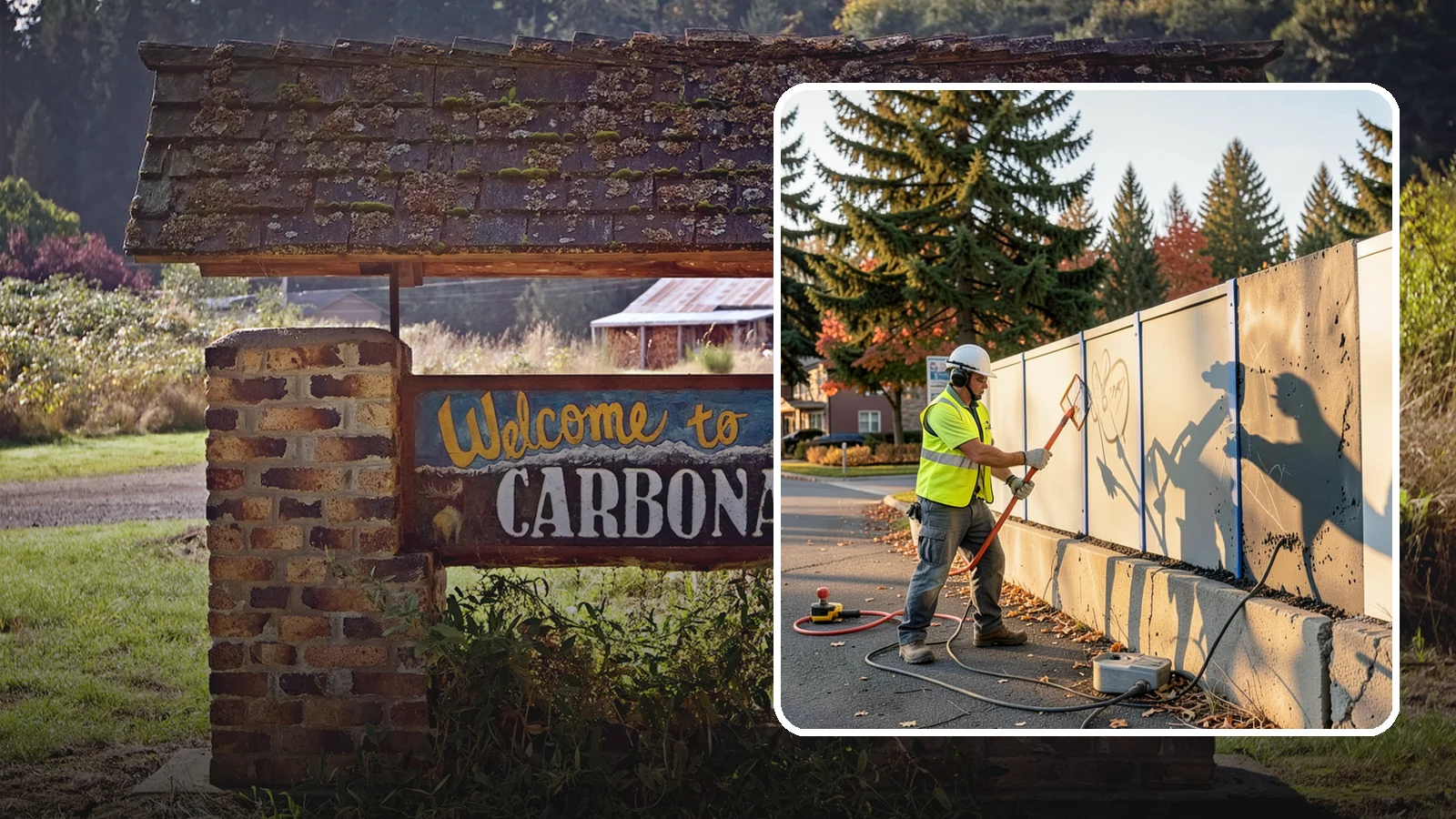 Graffiti Abatement in Carbonado, Pierce County, WA - Program-based removal of graffiti from public infrastructure under a defined municipal response standard.