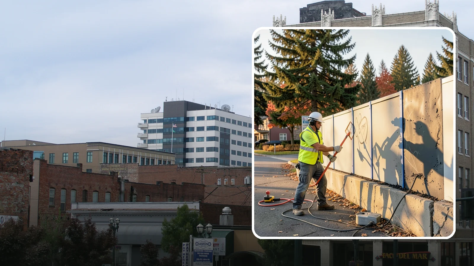 Graffiti Abatement in Everett, Snohomish County, WA - Program-based removal of graffiti from public infrastructure under a defined municipal response standard.
