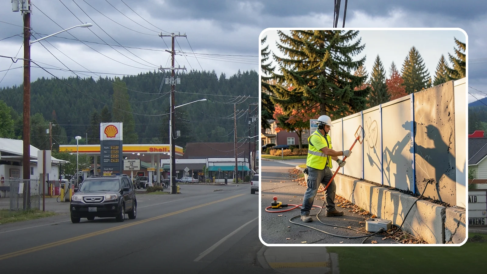 Graffiti Abatement in Granite Falls, Snohomish County, WA - Program-based removal of graffiti from public infrastructure under a defined municipal response standard.