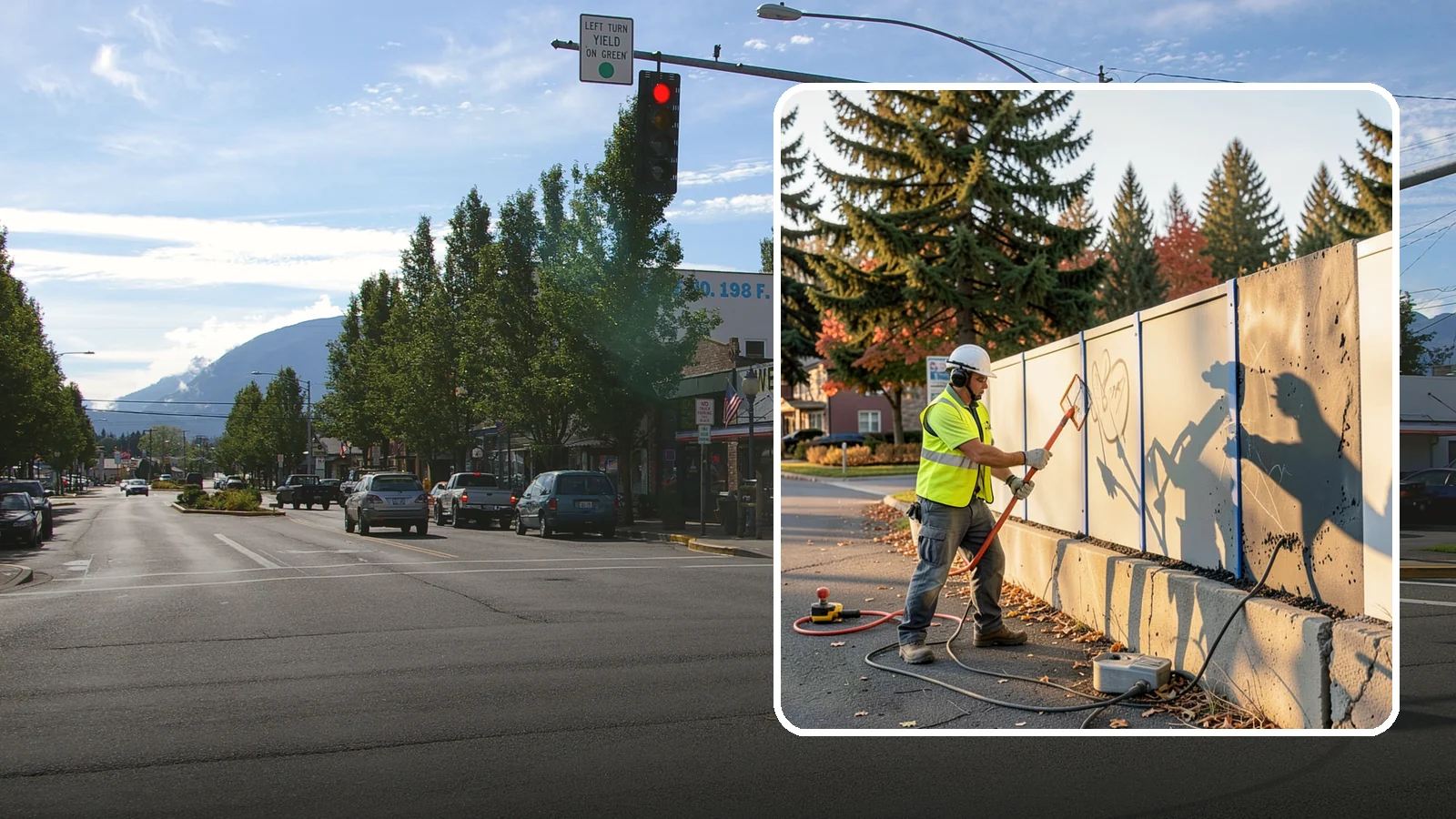 Graffiti Abatement in North Bend, King County, WA - Program-based removal of graffiti from public infrastructure under a defined municipal response standard.