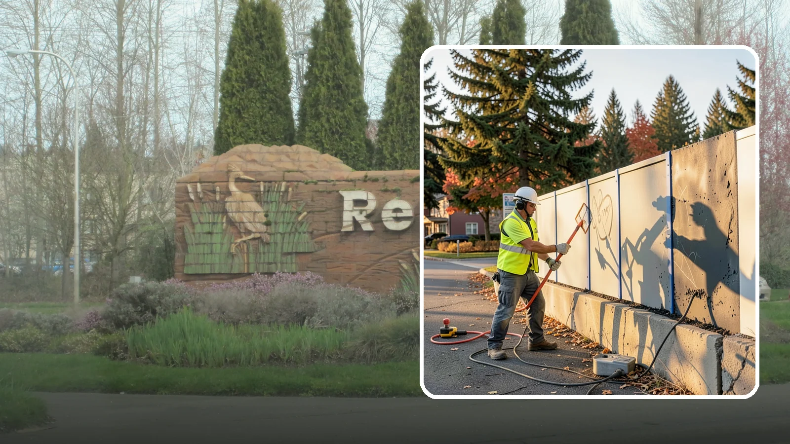 Graffiti Abatement in Renton, King County, WA - Program-based removal of graffiti from public infrastructure under a defined municipal response standard.