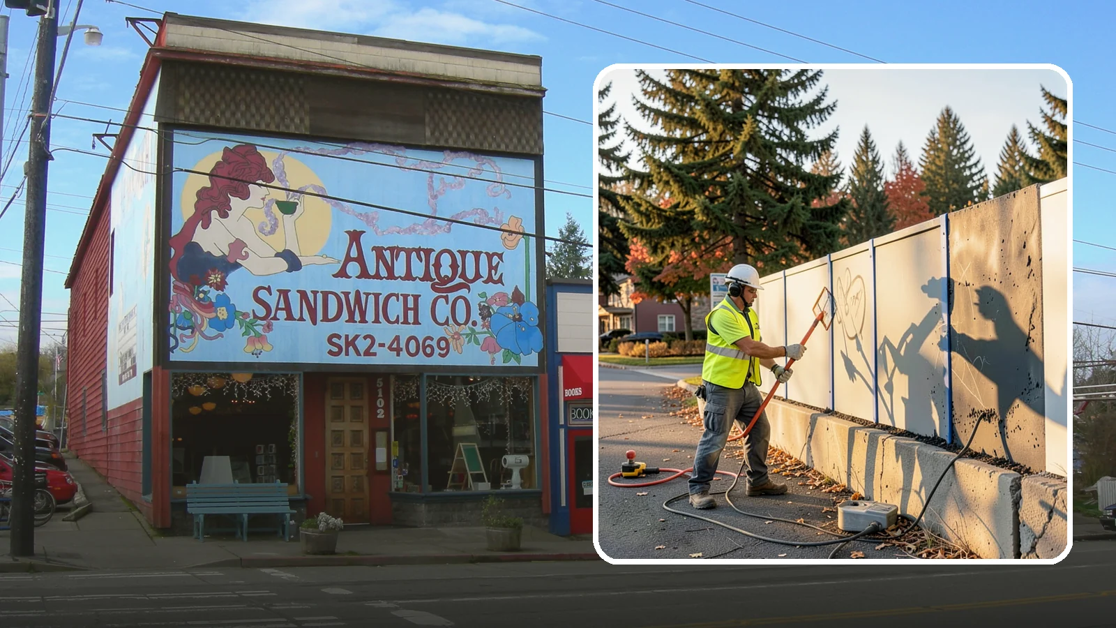 Graffiti Abatement in Ruston, Pierce County, WA - Program-based removal of graffiti from public infrastructure under a defined municipal response standard.