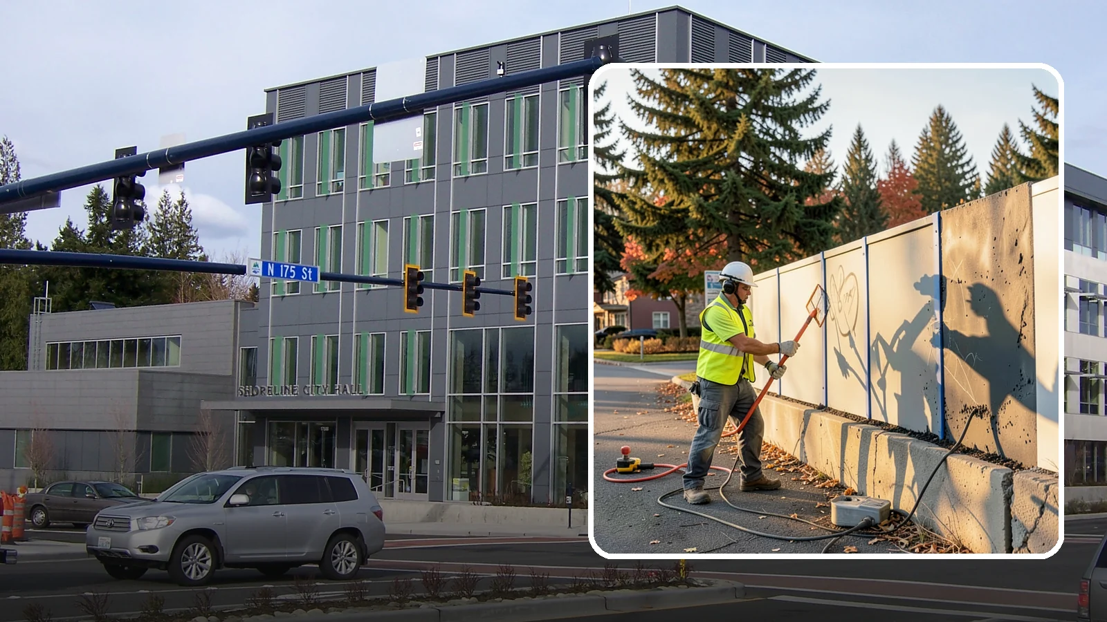 Graffiti Abatement in Shoreline, King County, WA - Program-based removal of graffiti from public infrastructure under a defined municipal response standard.