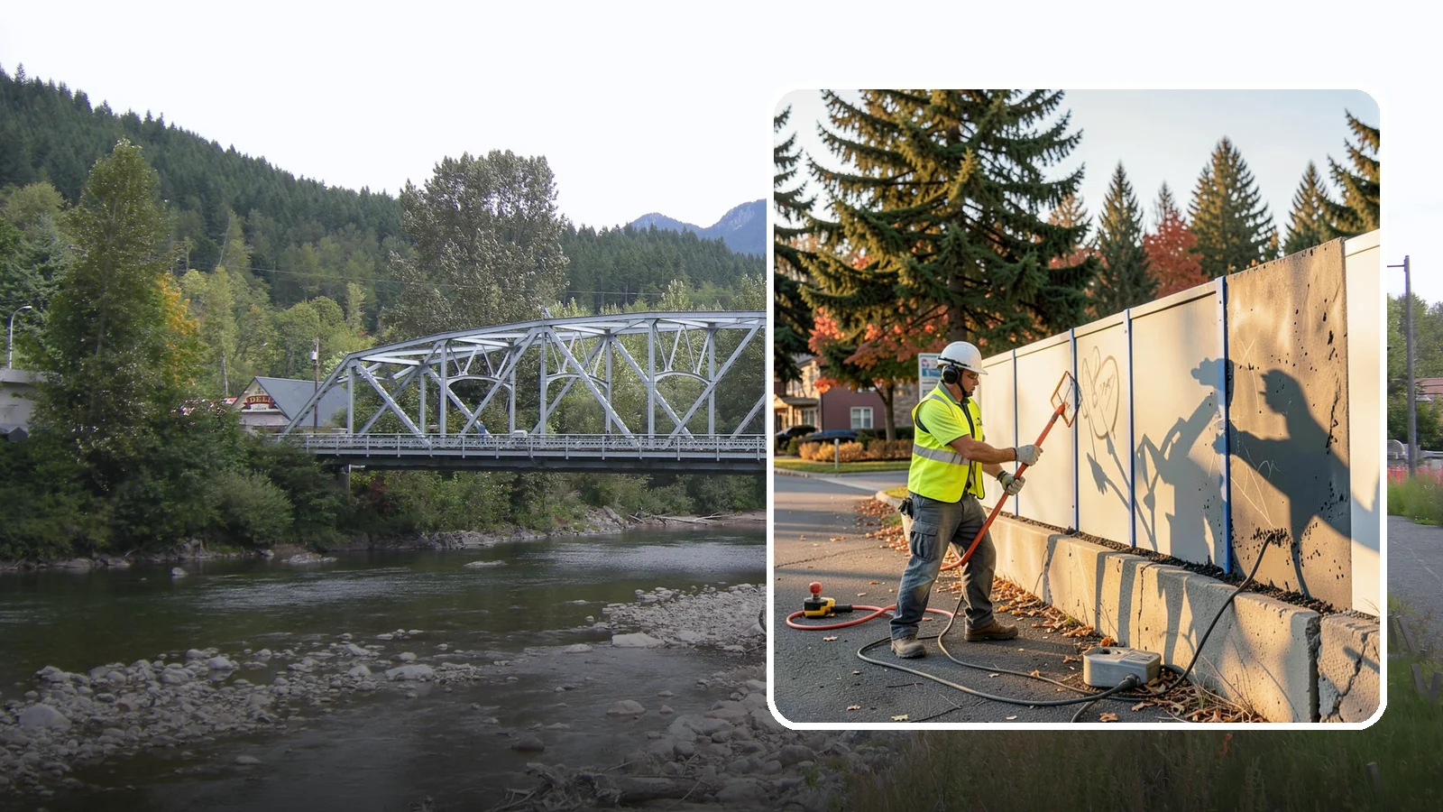 Graffiti Abatement in Skykomish, King County, WA - Program-based removal of graffiti from public infrastructure under a defined municipal response standard.