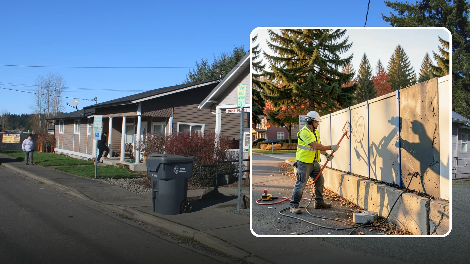 Graffiti Abatement in South Prairie, Pierce County, WA - Program-based removal of graffiti from public infrastructure under a defined municipal response standard.