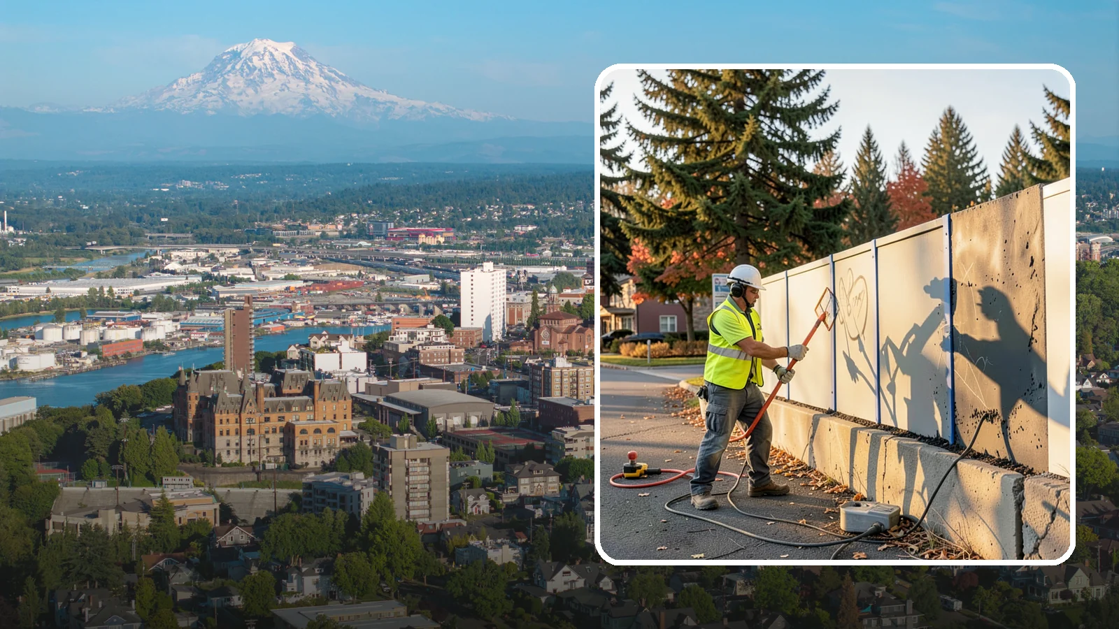 Graffiti Abatement in Tacoma, Pierce County, WA - Program-based removal of graffiti from public infrastructure under a defined municipal response standard.