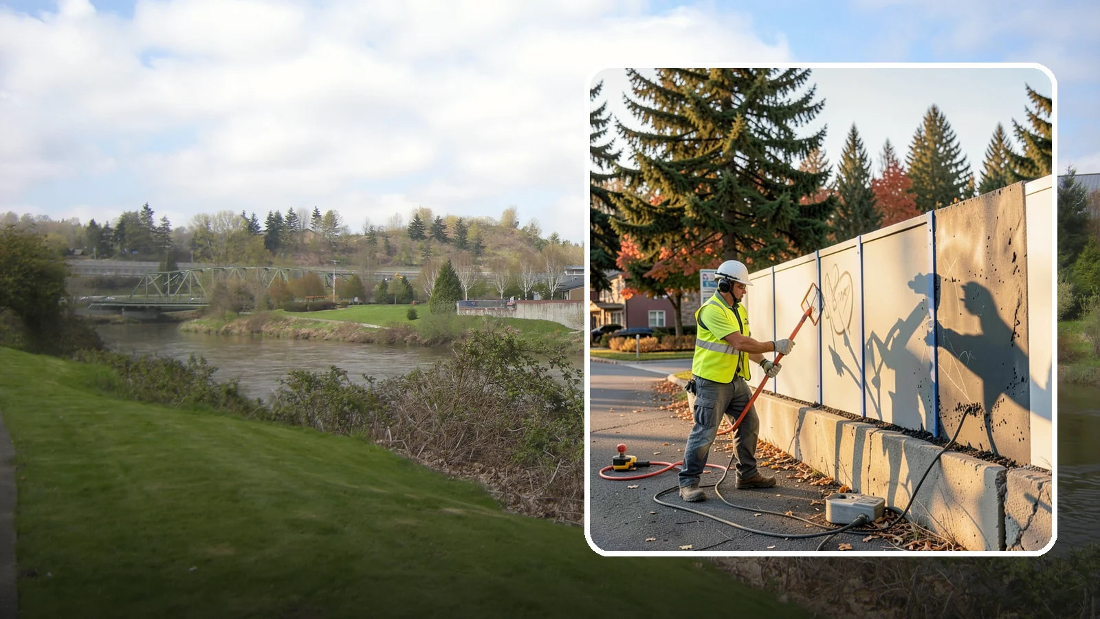 Graffiti Abatement in Tukwila, King County, WA - Program-based removal of graffiti from public infrastructure under a defined municipal response standard.