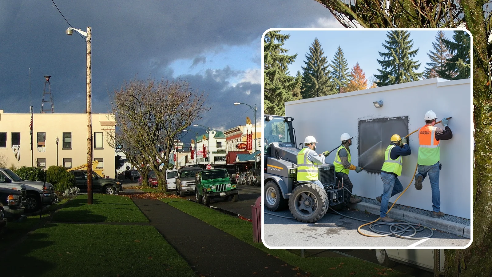 Graffiti Removal in Arlington, Snohomish County, WA - Rapid removal of graffiti from public surfaces to restore appearance and deter repeat vandalism.