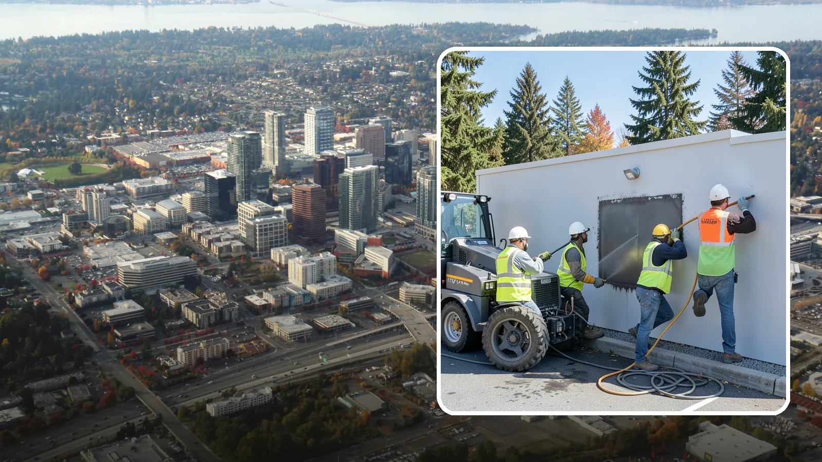 Graffiti Removal in Bellevue, King County, WA - Rapid removal of graffiti from public surfaces to restore appearance and deter repeat vandalism.