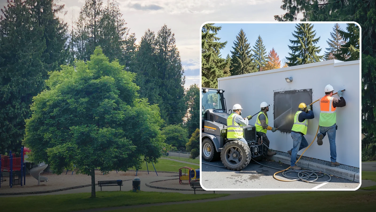 Graffiti Removal in Bonney Lake, Pierce County, WA - Rapid removal of graffiti from public surfaces to restore appearance and deter repeat vandalism.