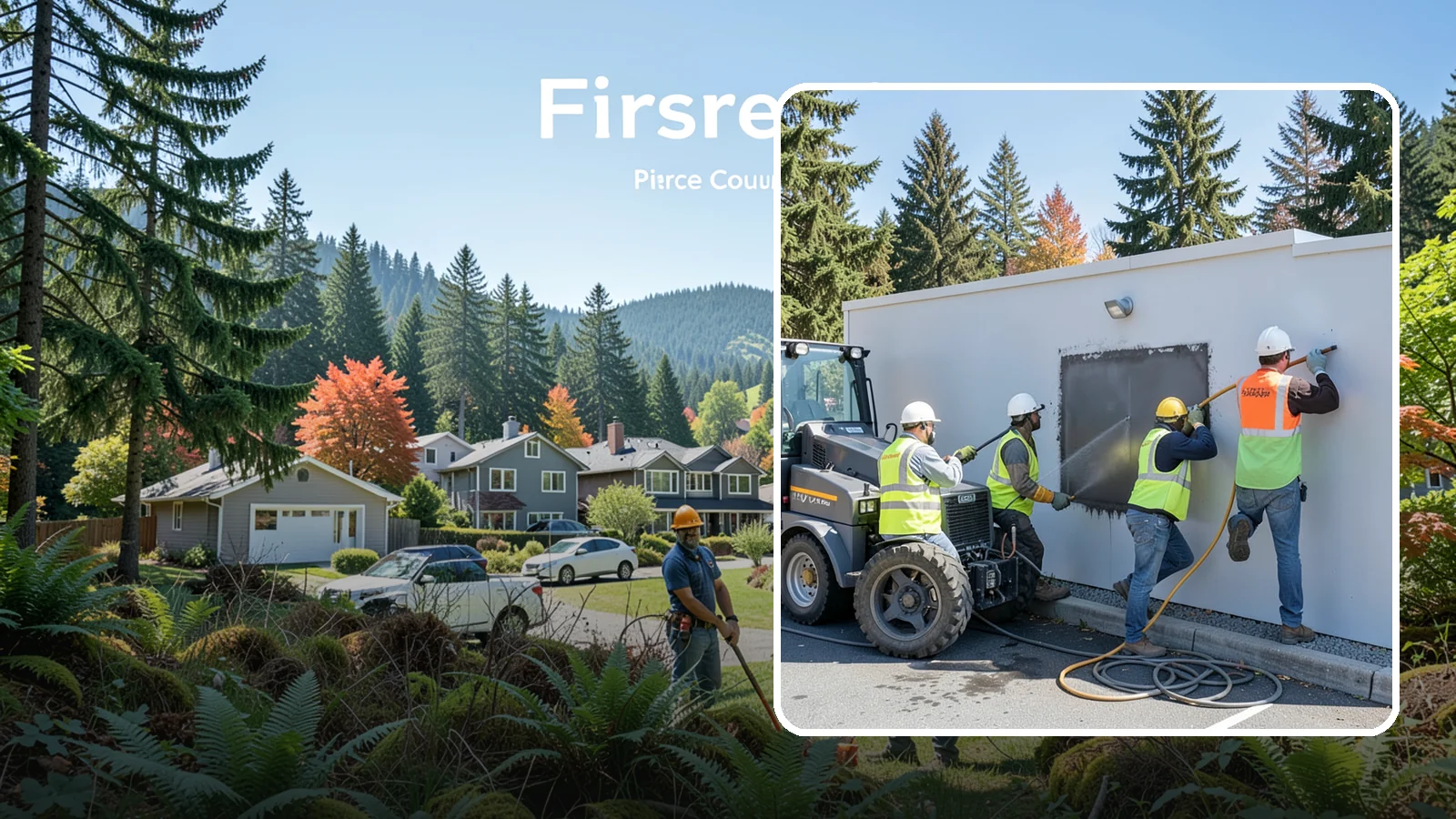 Graffiti Removal in Fircrest, Pierce County, WA - Rapid removal of graffiti from public surfaces to restore appearance and deter repeat vandalism.