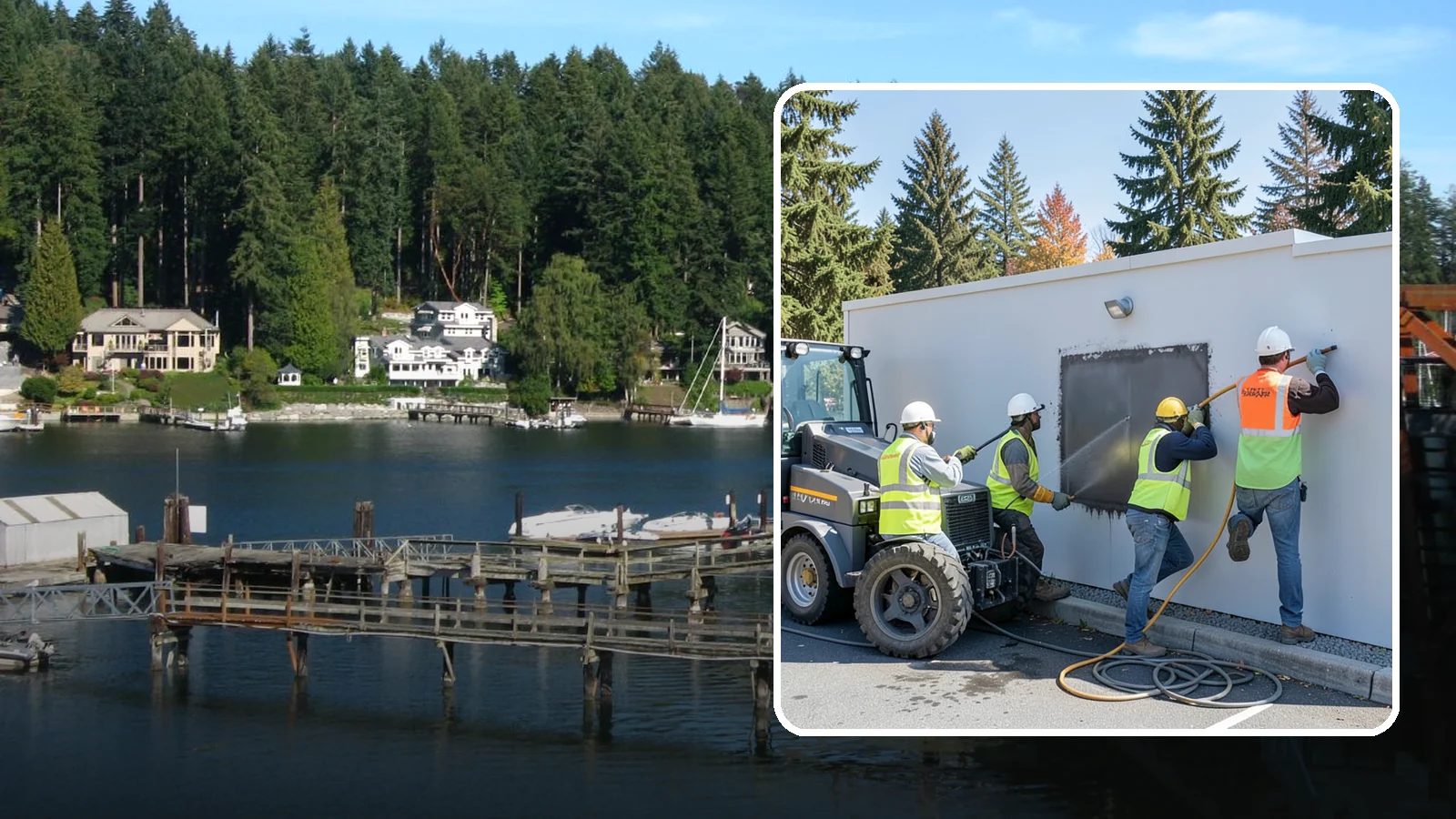 Graffiti Removal in Gig Harbor, Pierce County, WA - Rapid removal of graffiti from public surfaces to restore appearance and deter repeat vandalism.