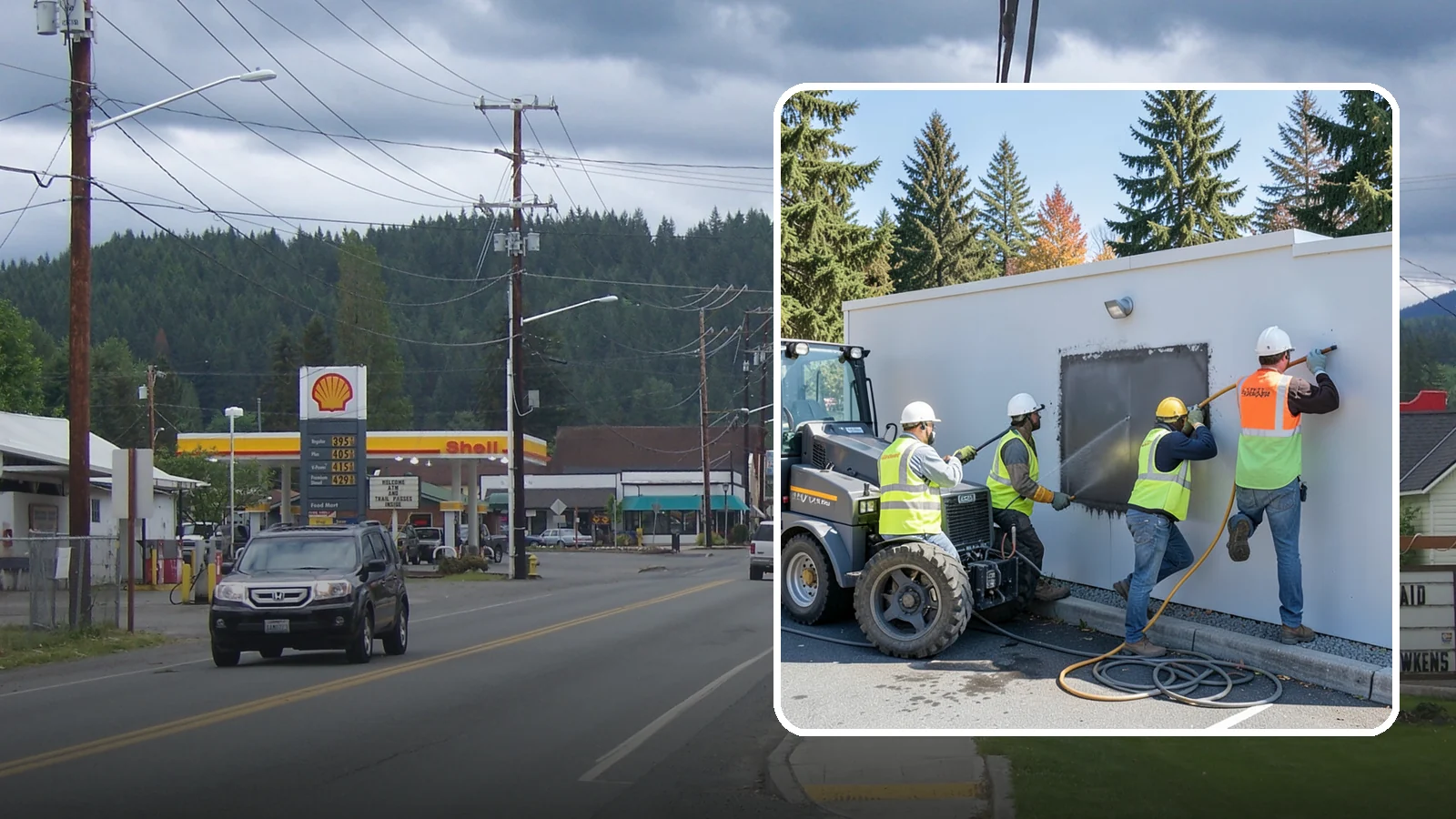 Graffiti Removal in Granite Falls, Snohomish County, WA - Rapid removal of graffiti from public surfaces to restore appearance and deter repeat vandalism.