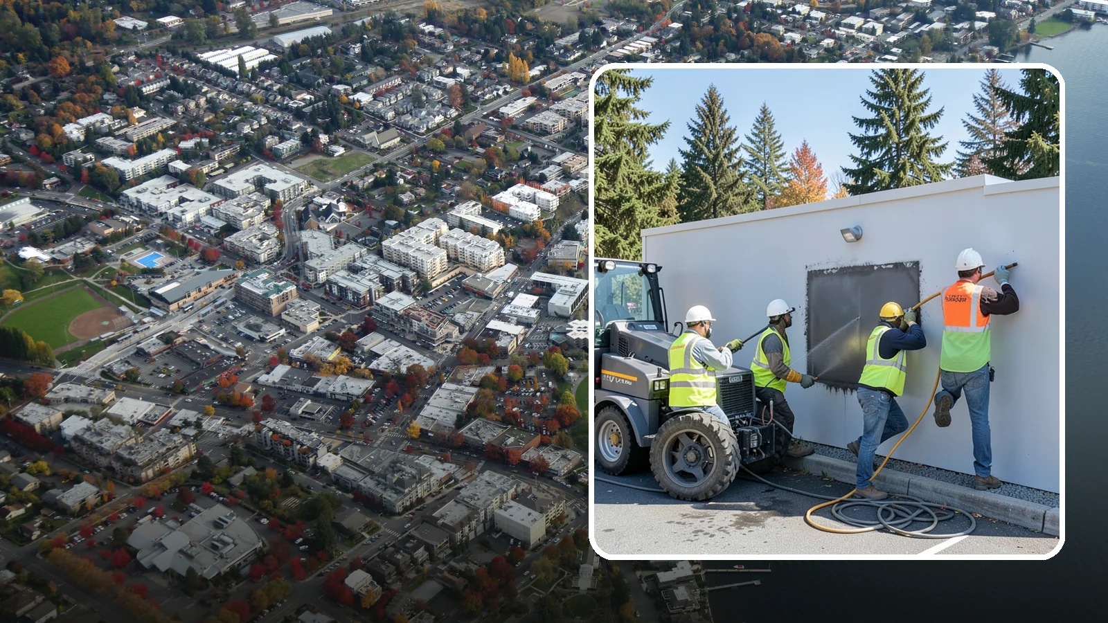 Graffiti Removal in Kirkland, King County, WA - Rapid removal of graffiti from public surfaces to restore appearance and deter repeat vandalism.
