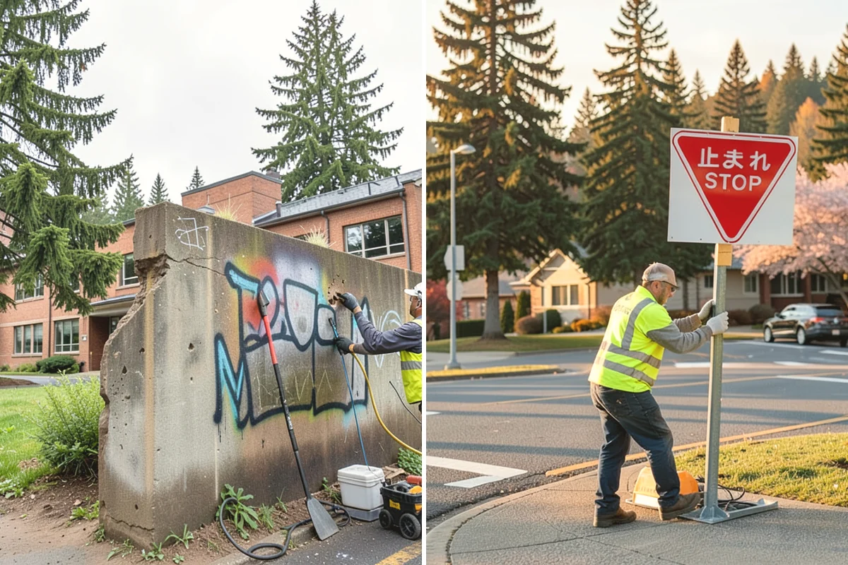 Graffiti Removal in La Conner, Skagit County, WA - Receive and prioritize the removal request with location details
