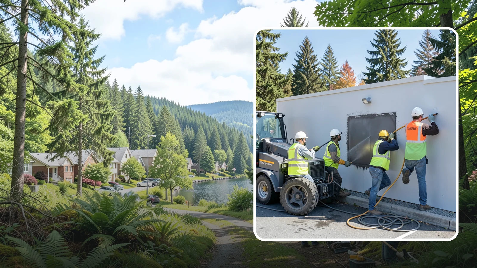 Graffiti Removal in Lake Forest Park, King County, WA - Rapid removal of graffiti from public surfaces to restore appearance and deter repeat vandalism.