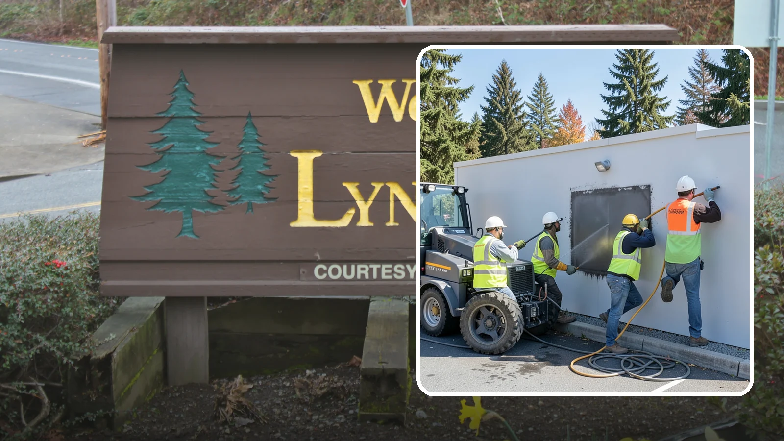 Graffiti Removal in Lynnwood, Snohomish County, WA - Rapid removal of graffiti from public surfaces to restore appearance and deter repeat vandalism.