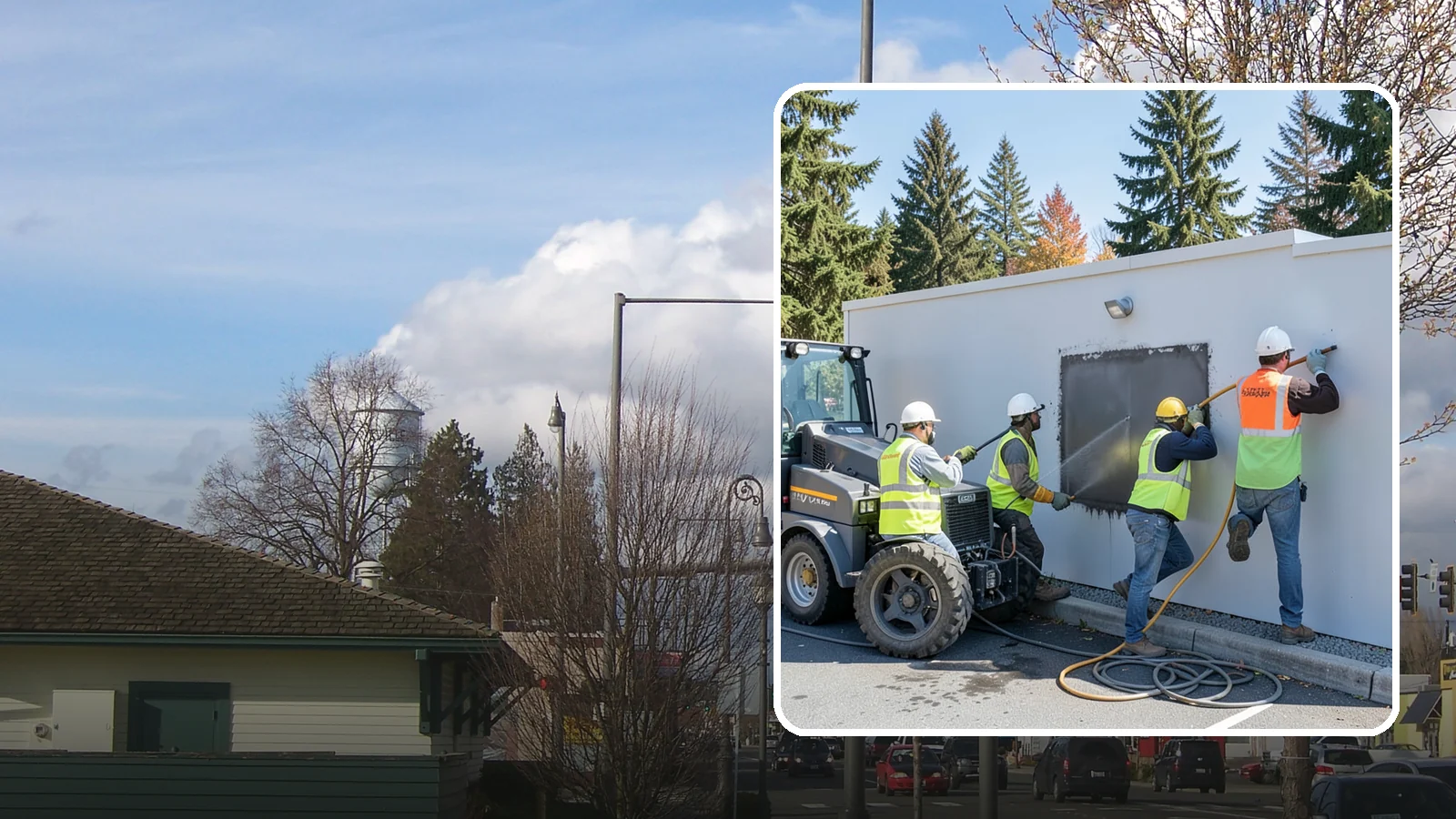 Graffiti Removal in Marysville, Snohomish County, WA - Rapid removal of graffiti from public surfaces to restore appearance and deter repeat vandalism.