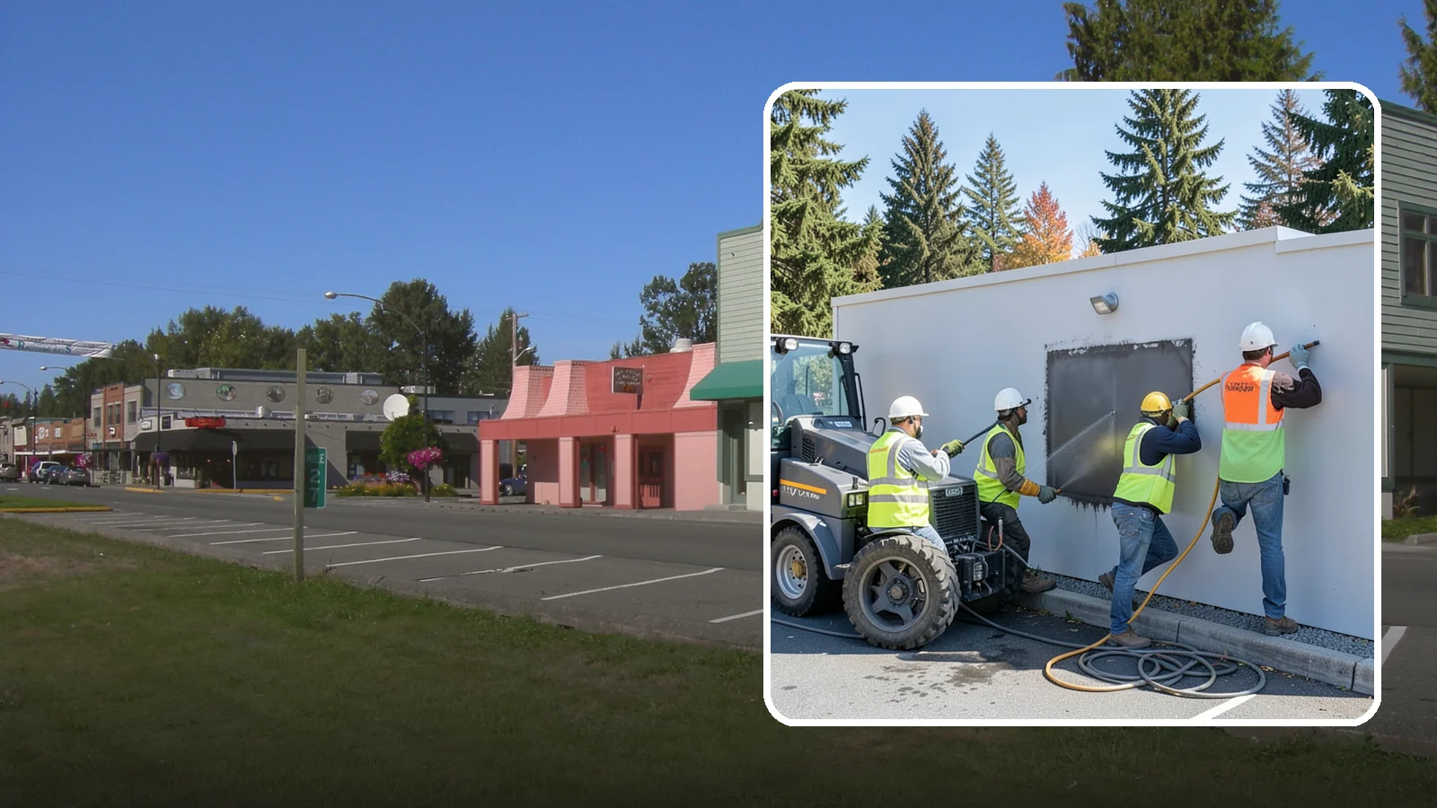 Graffiti Removal in Snoqualmie, King County, WA - Rapid removal of graffiti from public surfaces to restore appearance and deter repeat vandalism.