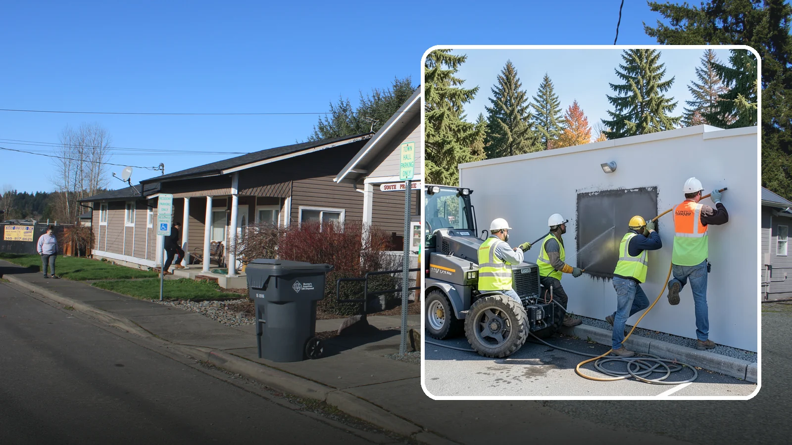 Graffiti Removal in South Prairie, Pierce County, WA - Rapid removal of graffiti from public surfaces to restore appearance and deter repeat vandalism.