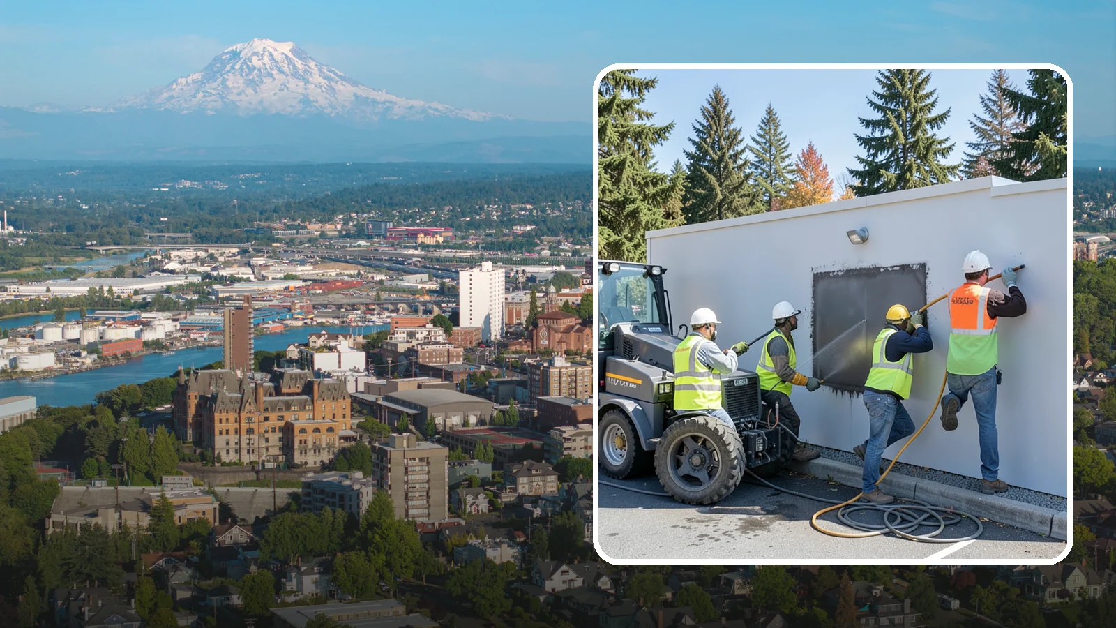 Graffiti Removal in Tacoma, Pierce County, WA - Rapid removal of graffiti from public surfaces to restore appearance and deter repeat vandalism.
