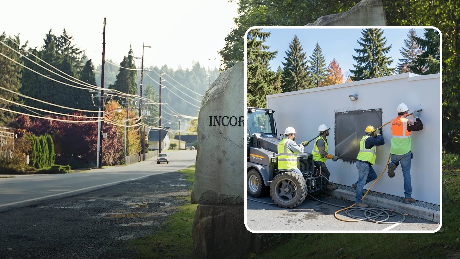 Graffiti Removal in Wilkeson, Pierce County, WA - Rapid removal of graffiti from public surfaces to restore appearance and deter repeat vandalism.