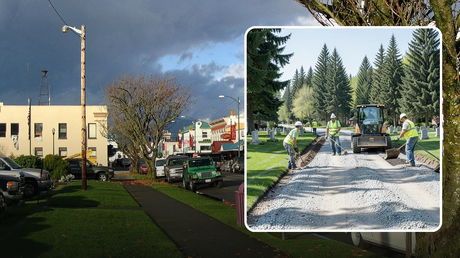 Gravel Road Grading in Arlington, Snohomish County, WA - Grading and reshaping of gravel roads, shoulders, and unpaved lots to restore surface and drainage.