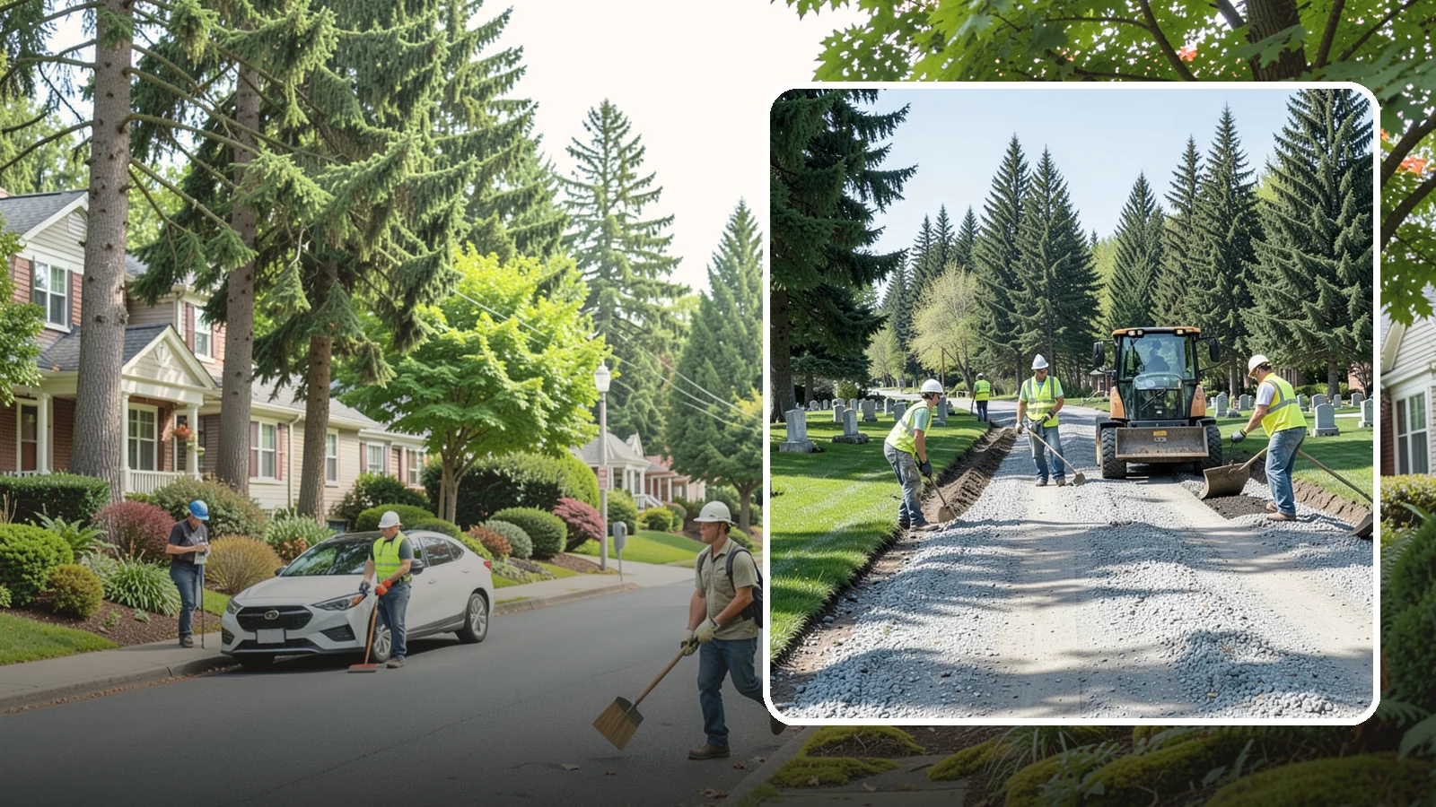Gravel Road Grading in Beaux Arts Village, King County, WA - Grading and reshaping of gravel roads, shoulders, and unpaved lots to restore surface and drainage.