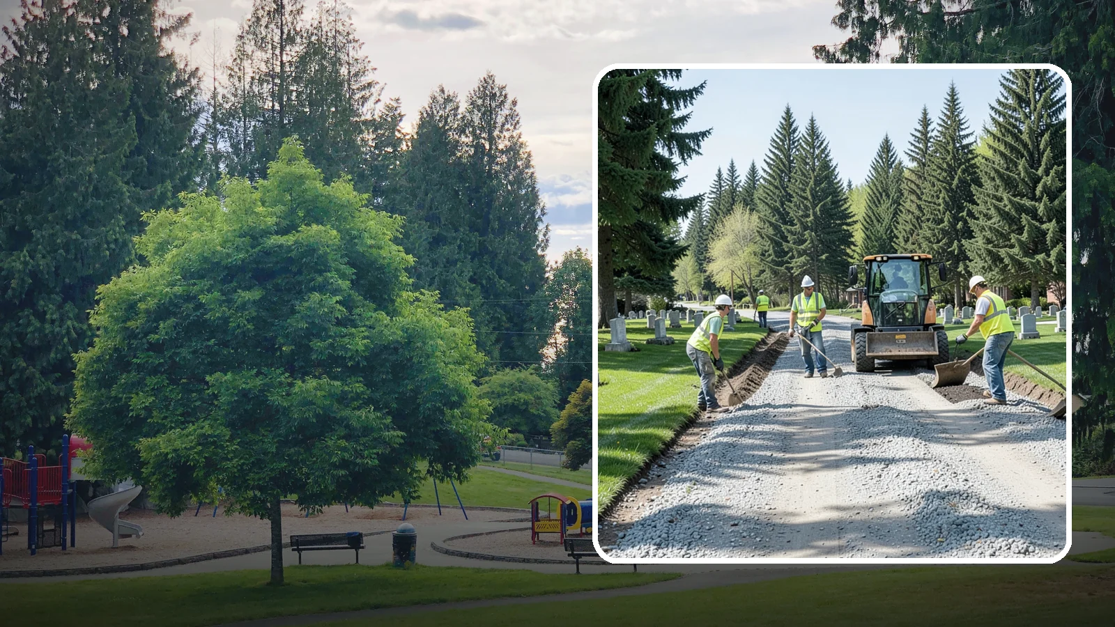 Gravel Road Grading in Bonney Lake, Pierce County, WA - Grading and reshaping of gravel roads, shoulders, and unpaved lots to restore surface and drainage.