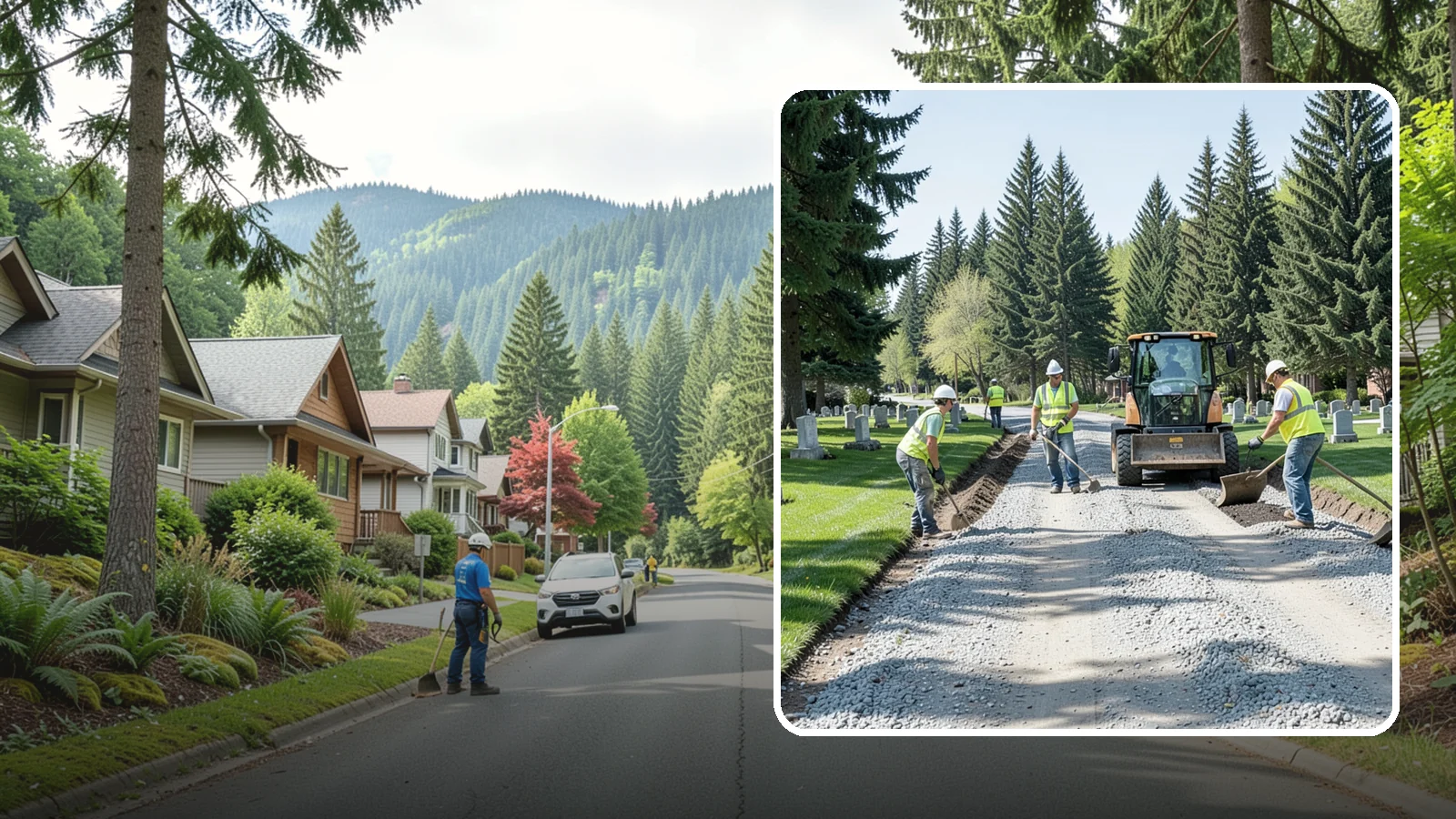 Gravel Road Grading in Darrington, Snohomish County, WA - Grading and reshaping of gravel roads, shoulders, and unpaved lots to restore surface and drainage.