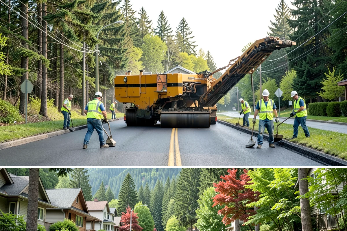 Gravel Road Grading in Darrington, Snohomish County, WA - Grading is most effective when the surface holds a little moisture, making late spring and fall ideal for compaction without dust.
