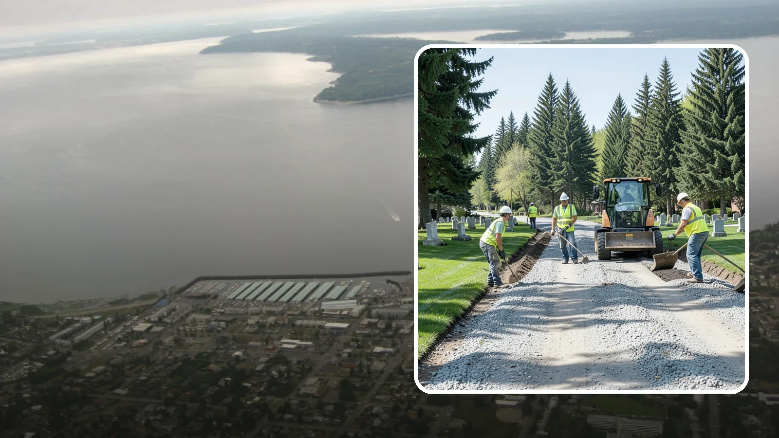 Gravel Road Grading in Des Moines, King County, WA - Grading and reshaping of gravel roads, shoulders, and unpaved lots to restore surface and drainage.