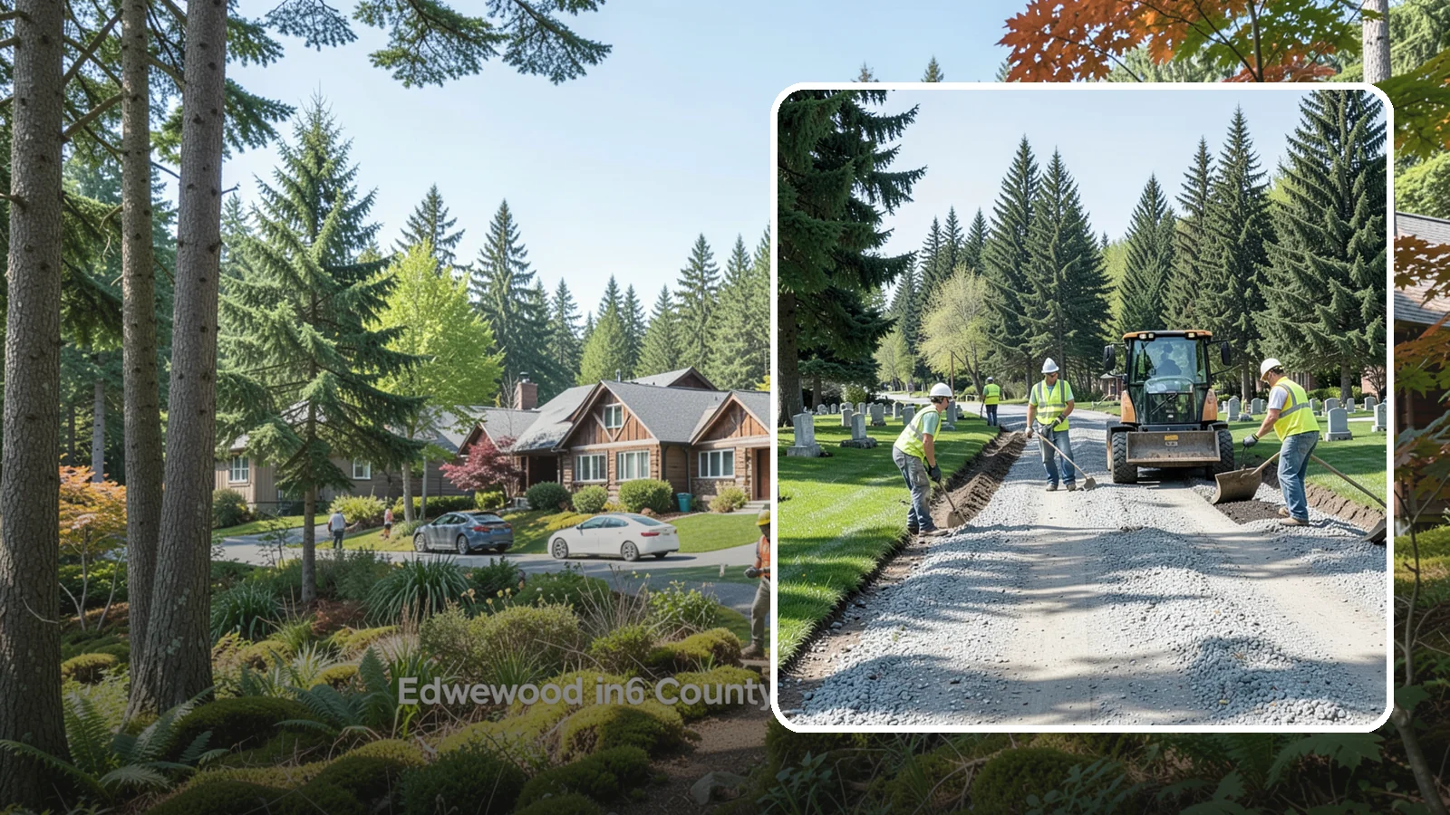 Gravel Road Grading in Edgewood, Pierce County, WA - Grading and reshaping of gravel roads, shoulders, and unpaved lots to restore surface and drainage.