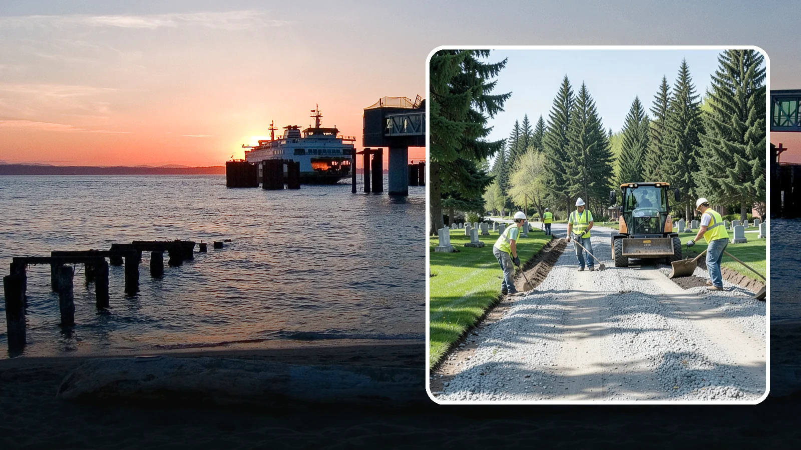 Gravel Road Grading in Edmonds, Snohomish County, WA - Grading and reshaping of gravel roads, shoulders, and unpaved lots to restore surface and drainage.