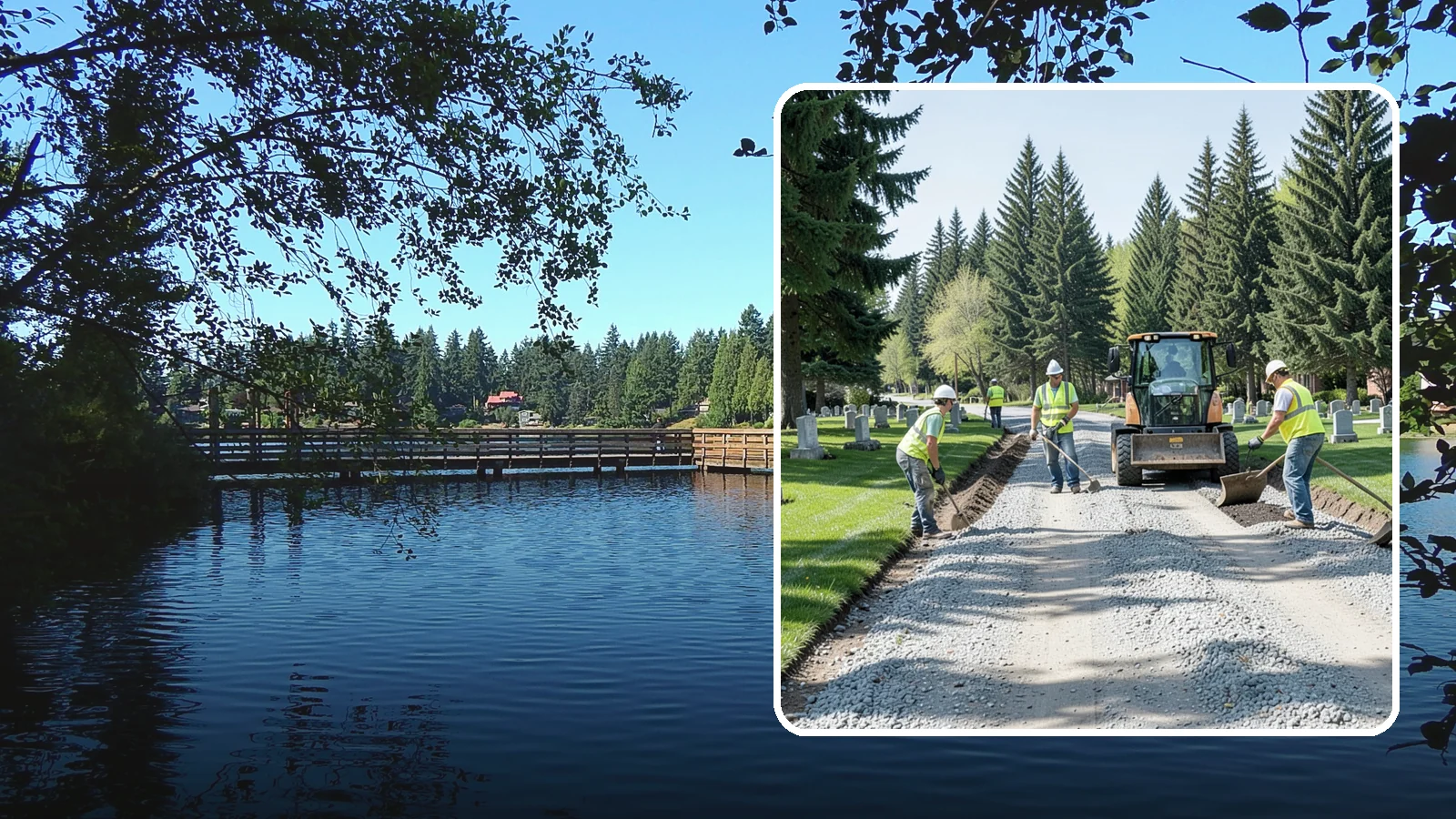 Gravel Road Grading in Federal Way, King County, WA - Grading and reshaping of gravel roads, shoulders, and unpaved lots to restore surface and drainage.
