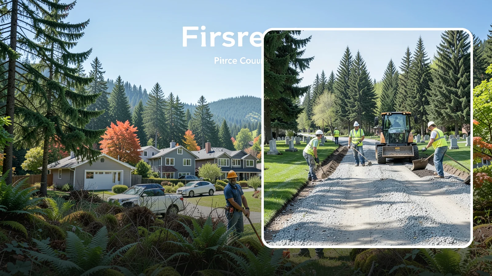 Gravel Road Grading in Fircrest, Pierce County, WA - Grading and reshaping of gravel roads, shoulders, and unpaved lots to restore surface and drainage.