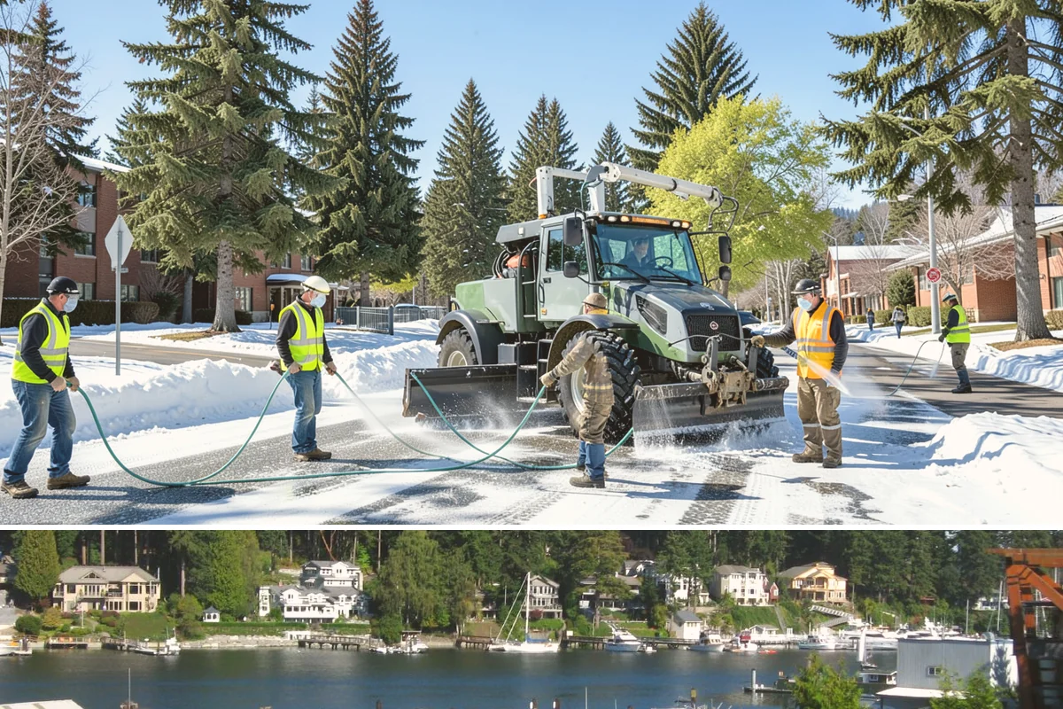 Gravel Road Grading in Gig Harbor, Pierce County, WA - Grading is most effective when the surface holds a little moisture, making late spring and fall ideal for compaction without dust.