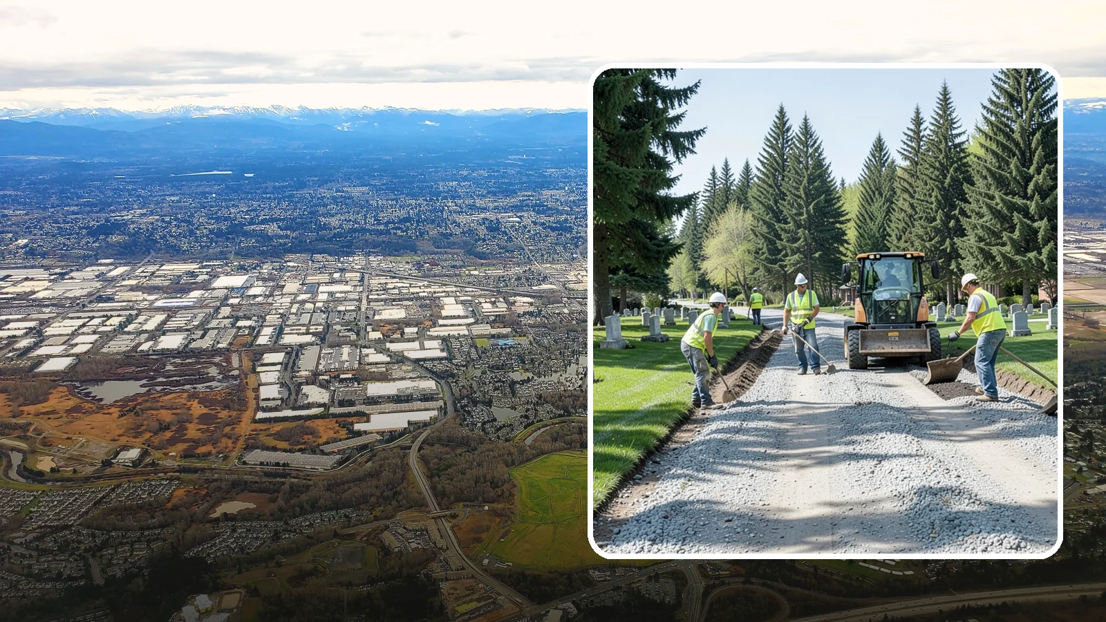Gravel Road Grading in Kent, King County, WA - Grading and reshaping of gravel roads, shoulders, and unpaved lots to restore surface and drainage.