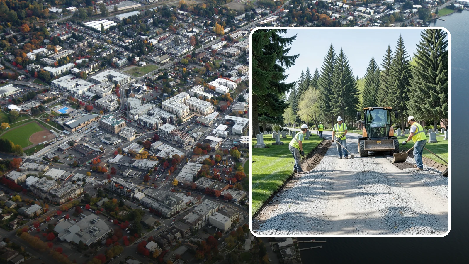 Gravel Road Grading in Kirkland, King County, WA - Grading and reshaping of gravel roads, shoulders, and unpaved lots to restore surface and drainage.