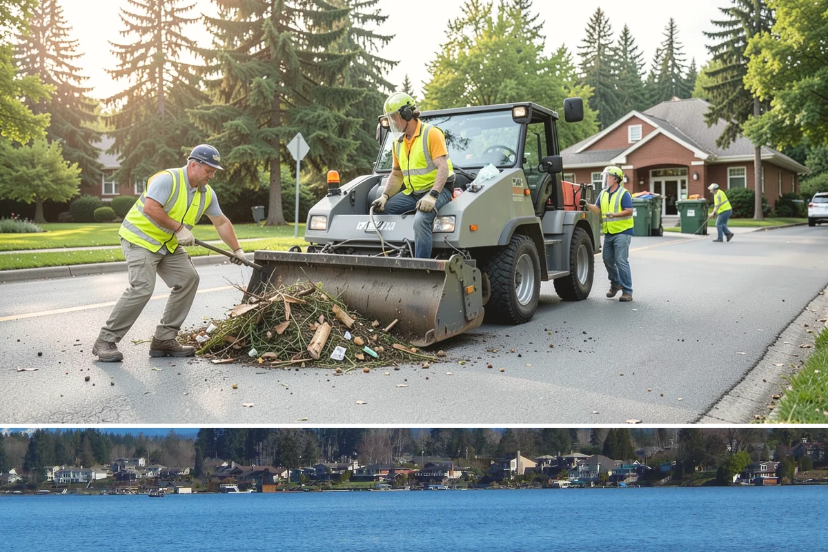 Gravel Road Grading in Lake Stevens, Snohomish County, WA - Grading is most effective when the surface holds a little moisture, making late spring and fall ideal for compaction without dust.