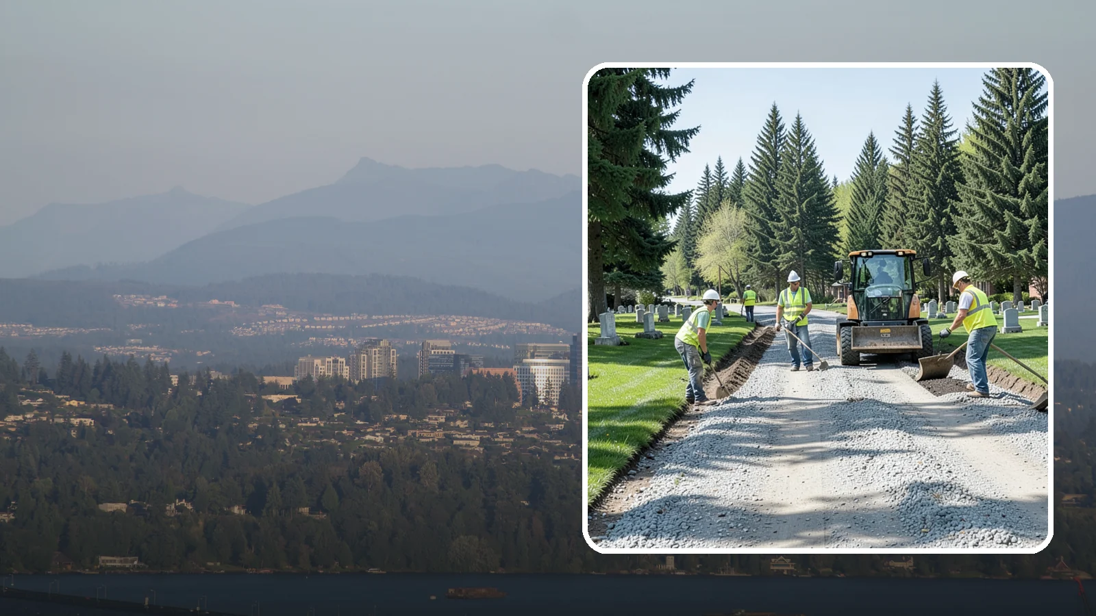 Gravel Road Grading in Medina, King County, WA - Grading and reshaping of gravel roads, shoulders, and unpaved lots to restore surface and drainage.