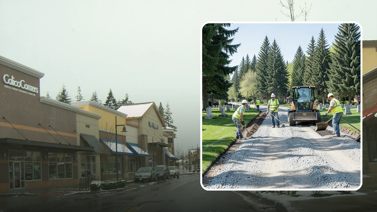 Gravel Road Grading in Mill Creek, Snohomish County, WA - Grading and reshaping of gravel roads, shoulders, and unpaved lots to restore surface and drainage.